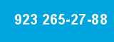 923 265-27-88 923 265-27-88